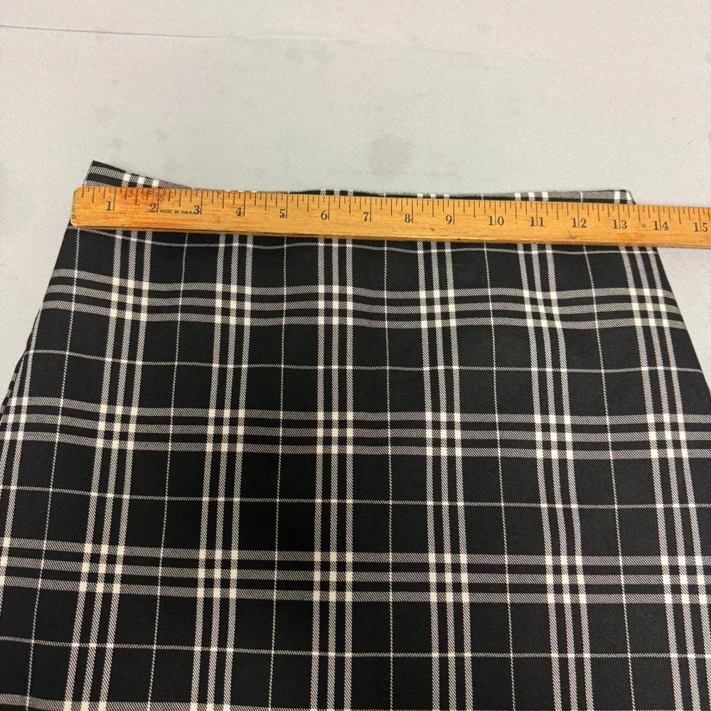 Blue Rain Youth 14 Black White Plaid Mini Skirt Preppy Academia Cute Feminine